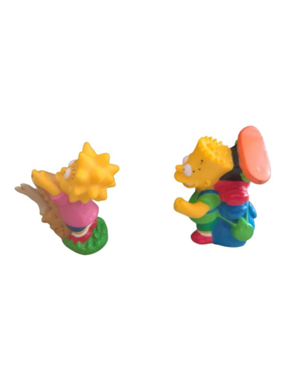 Vintage 1990 The Simpsons Burger King Camping Figures Bart & Lisa